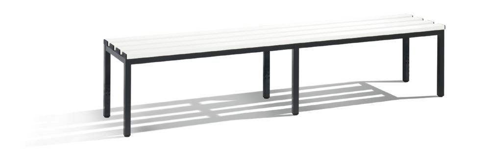 Produktbild C+P Sitzbank schwarzgrau reinweiß 1960 x 350 x 420 mm