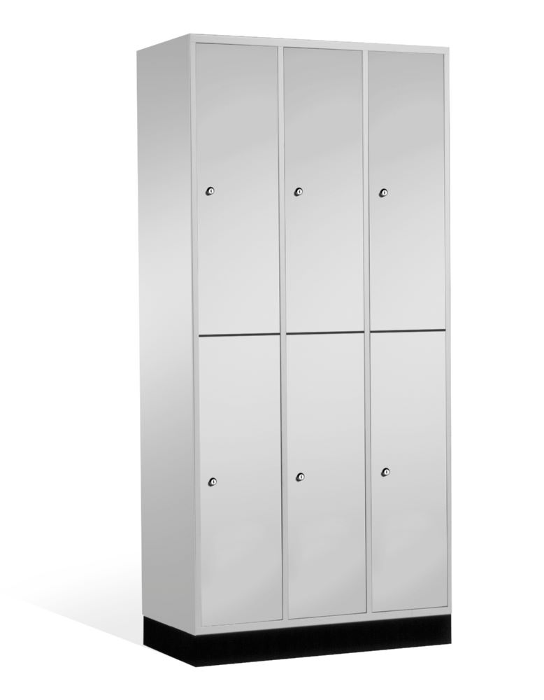 Produktbild C+P Garderobenspind doppelstöckig Intro 1950 x 920 x 490 mm in lichtgrau