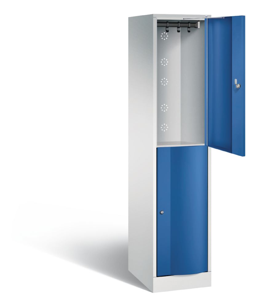 Produktbild C+P Spind doppelt Resisto enzianblau grau 396 x 540 x 190 mm bild 2