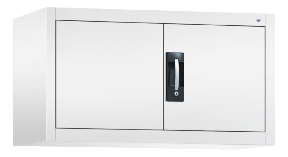Produktbild C+P Aufsatz Flügeltürenschrank aus Stahl weiß 930 x 400 x 500 mm