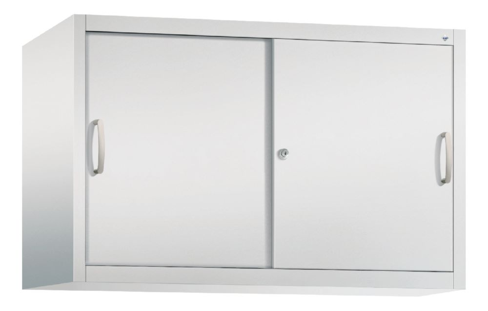 Produktbild C+P Stahl Schiebetürenschrank Acurado 2000 in lichtgrau 1200 x 500 x 790 mm
