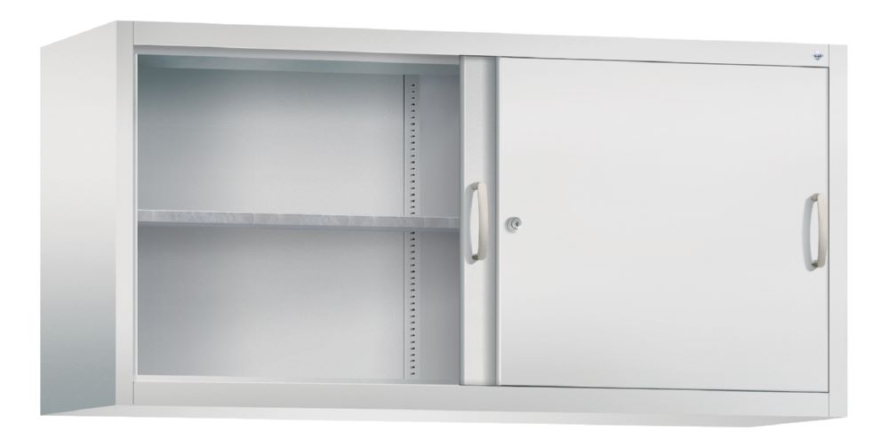 Produktbild C+P Stahl Schiebetürenschrank als Aufsatz Acurado 2000 lichtgrau B 1600 mm bild 2