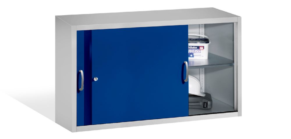 Produktbild C+P Aufsatz Schiebetürenschrank Acurado 2000 enzianblau 1600 x 500 x 790 mm bild 3