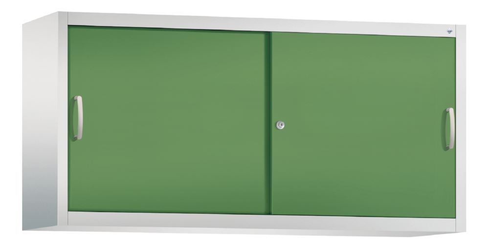 Produktbild C+P Stahl Schiebetürenschrank Acurado 2000 resedagrün 1600 x 400 x 790 mm