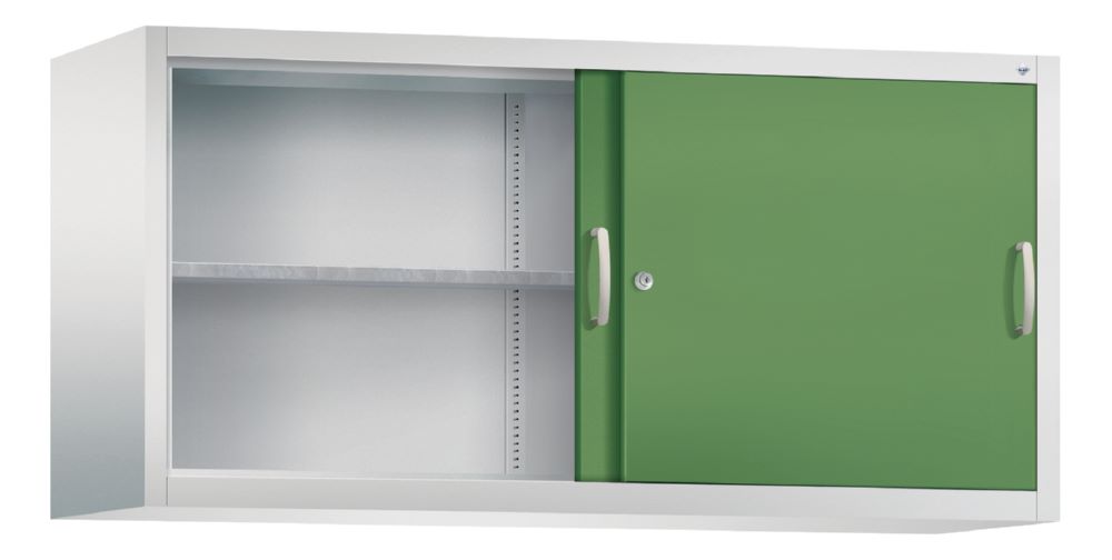 Produktbild C+P Aufsatz Schiebetürenschrank Acurado 2000 resedagrün 1600 x 500 x 790 mm bild 2