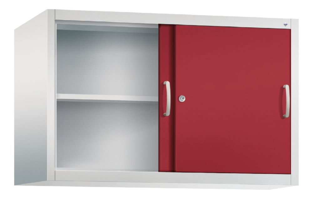 Produktbild C+P Schiebetürenschrank Acurado 2000 Stahlkonstruktion rubinrot 1200 x 500 x 790 mm bild 2