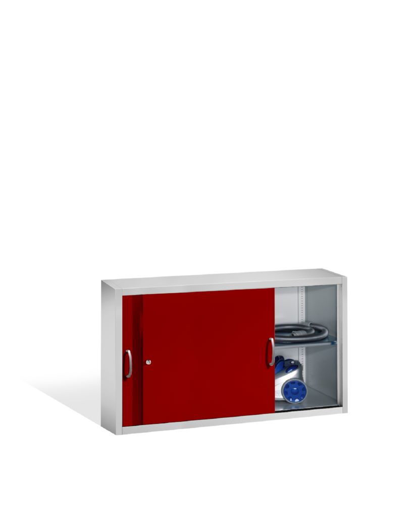 Produktbild C+P Stahl Schiebetürenschrank Acurado 2000 rubinrot 1600 x 400 x 790 mm bild 3