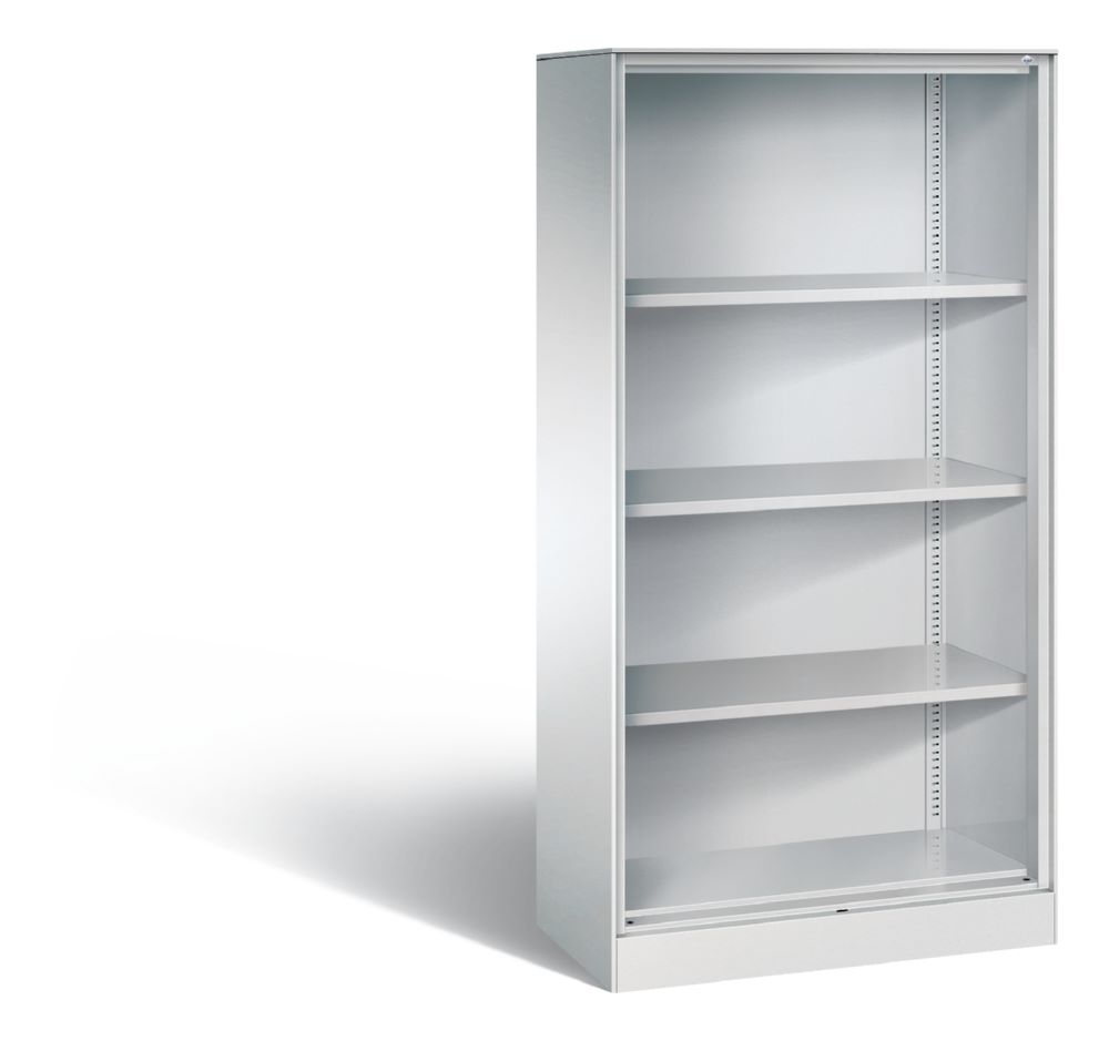 Produktbild C+P Stahlregal mit 3 Einlegeböden Asisto lichtgrau 800 x 435 x 1635 mm
