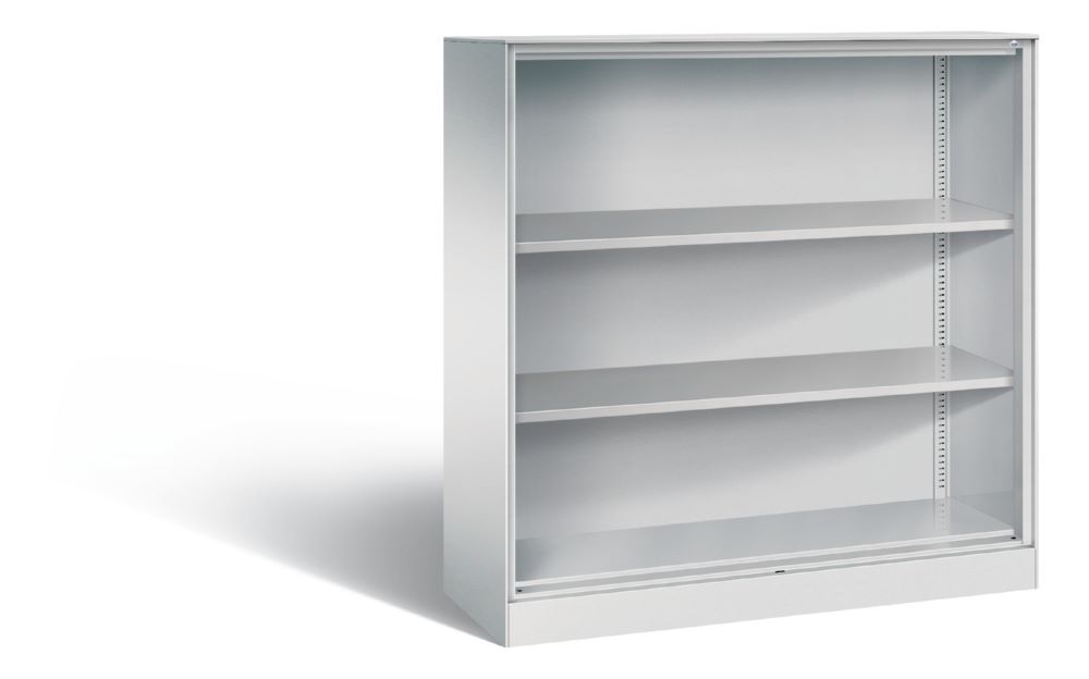 Produktbild C+P Stahlregal mit Rückwand Asisto 2 Einlegeböden lichtgrau 1200 x 435 x 1310 mm bild 1