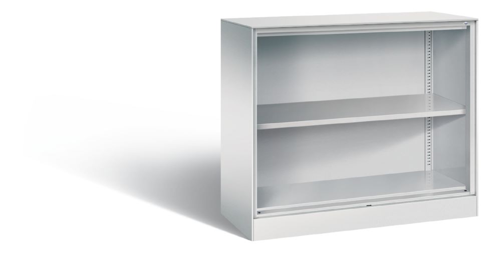 Produktbild C+P Stahlregal Büroregal Asisto 1 Fachboden hellgrau 1000 x 435 x 91 mm