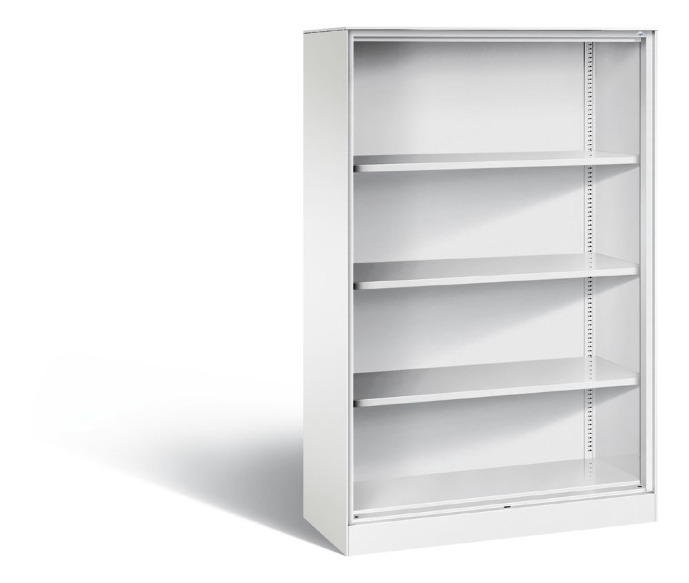 Produktbild C+P Stahlregal Büroregal Asisto in weiß 1000 x 435 x 1635 mm