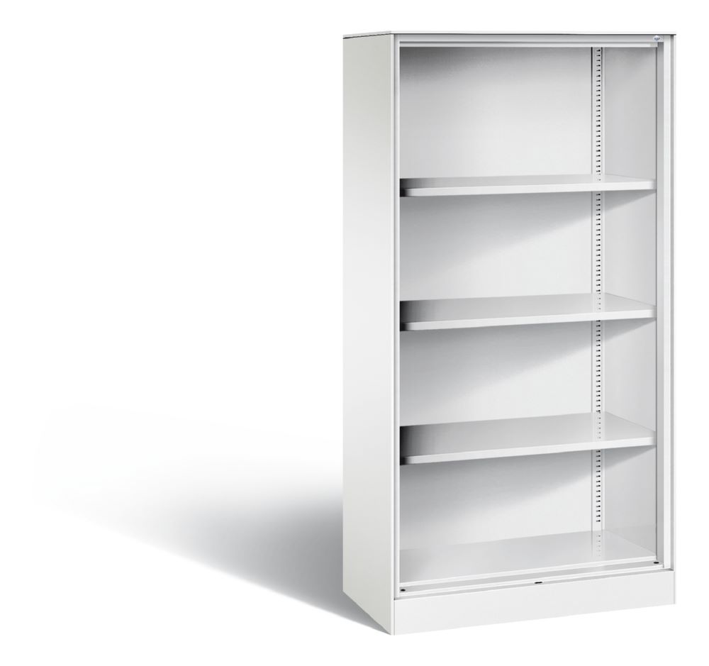 Produktbild C+P Stahlregal mit Rückwand Asisto in weiß 800 x 435 x 1635 mm