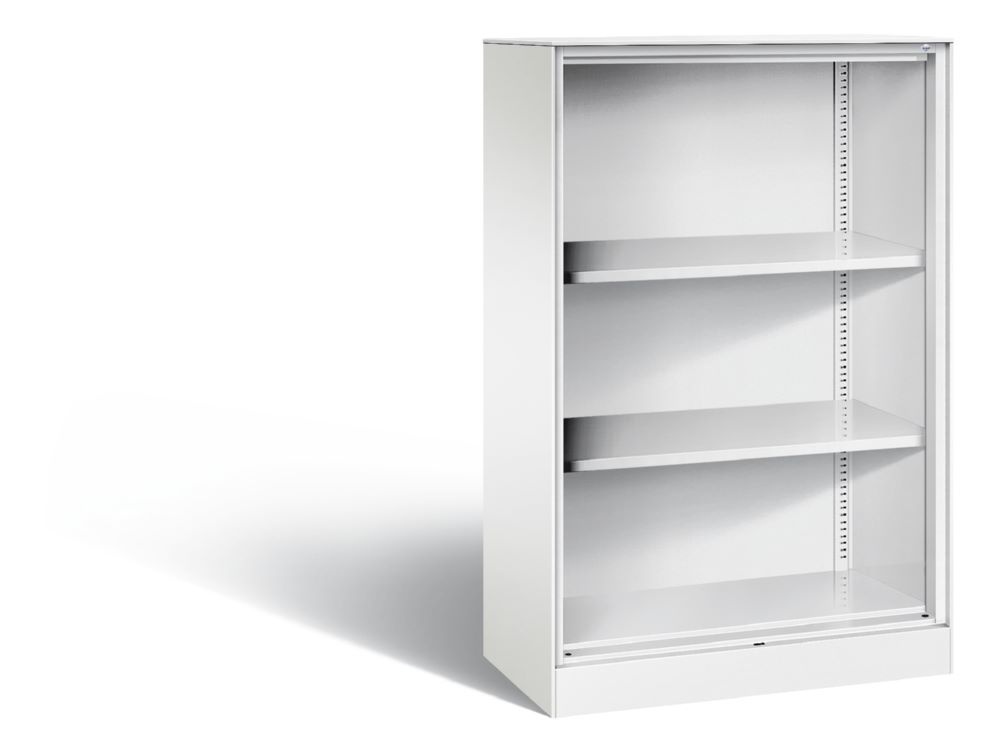 Produktbild C+P Stahlregal mit Rückwand Asisto 2 Einlegeböden weiß 800 x 435 x 1310 mm