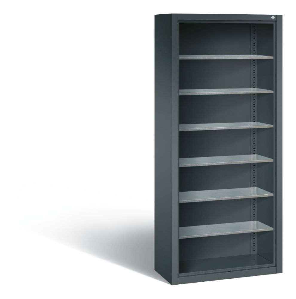 Produktbild C+P Stahlregal mit Rückwand Serie 13 anthrazit 700 x 300 x 1690 mm