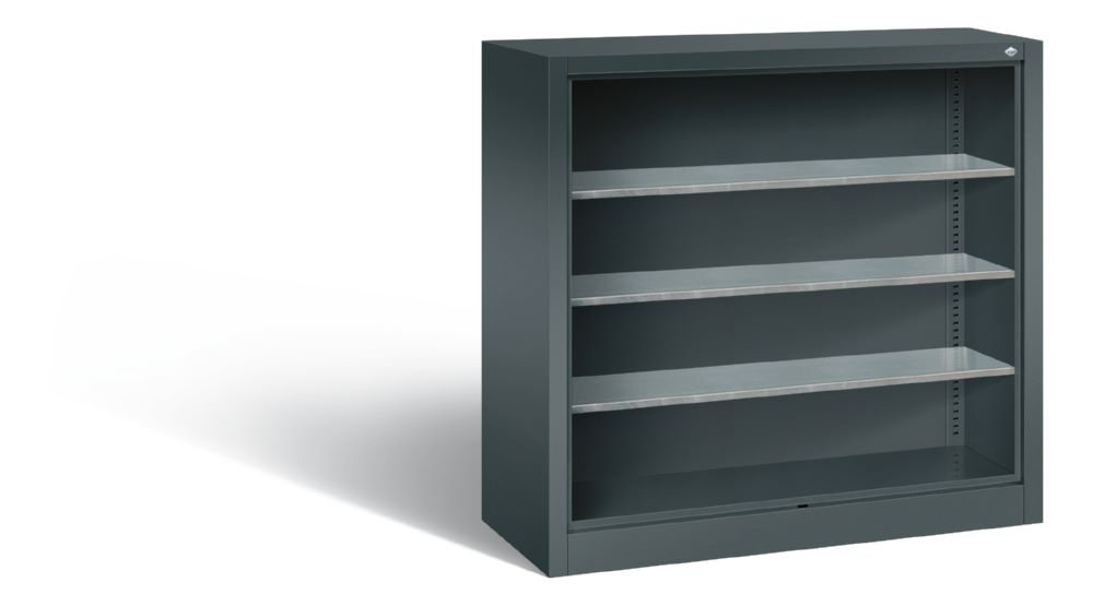 Produktbild C+P Stahlregal mit Rückwand Serie 13 in anthrazit 1000 x 420 x 1000 mm