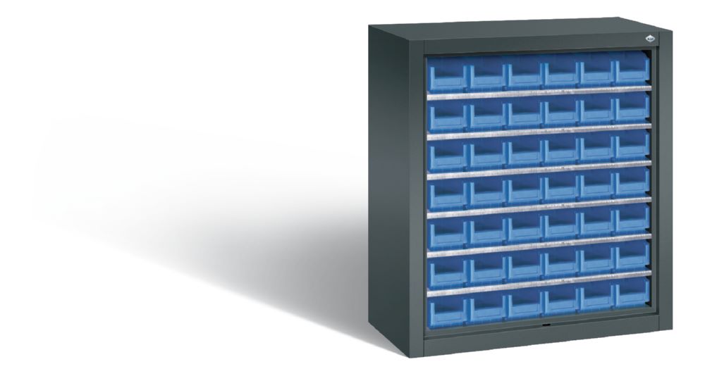 Produktbild C+P Stahlregal Magazinschrank Serie 13 anthrazit 700 x 300 x 830 mm