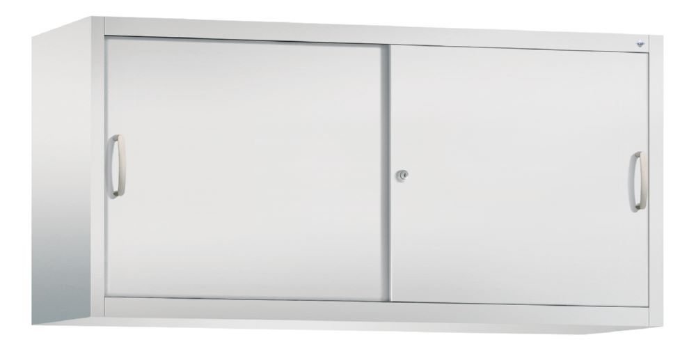 Produktbild C+P Aufsatzschrank mit Schiebetüren 1 Fachboden lichtgrau 1600 x 500 x 790 mm