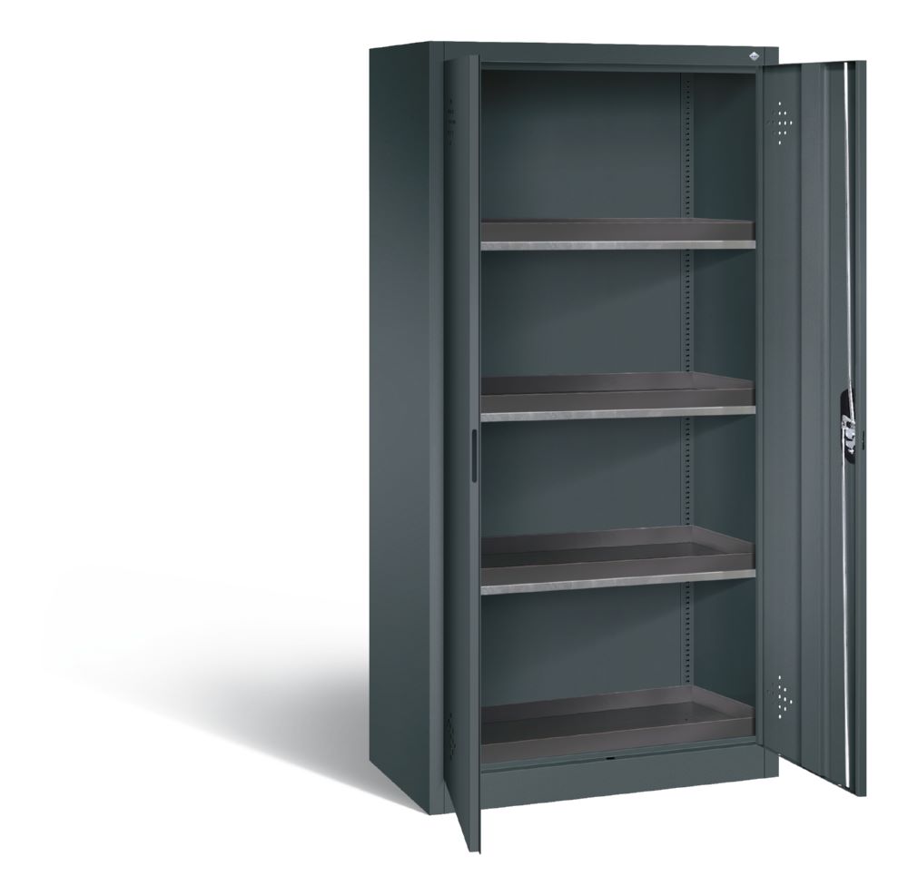 Produktbild C+P Umweltschrank mit PE Wannen 1950 x 930 x 500 mm in anthrazit bild 2