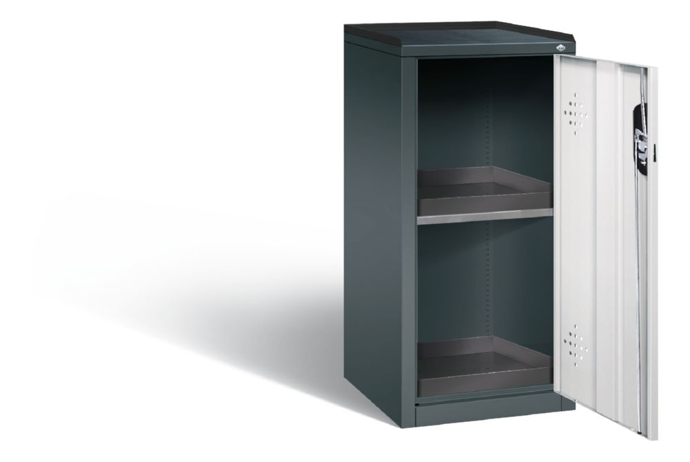 Produktbild C+P Umweltschrank mit 2 PE Auffangwannen lichtgrau 502 x 500 x 1000 mm bild 2