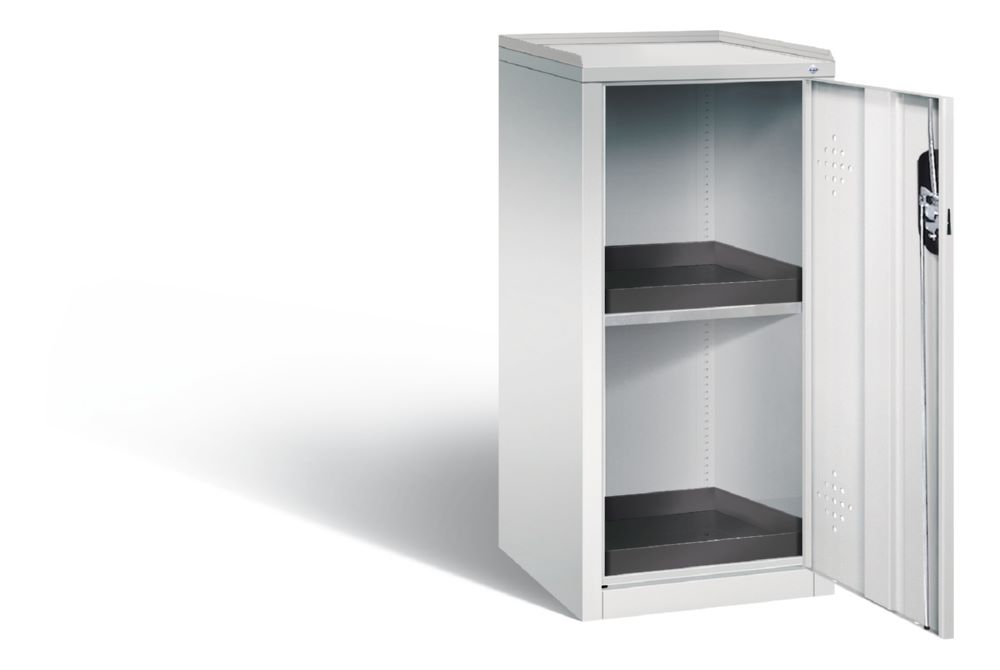 Produktbild C+P Umweltschrank mit 2 PE Auffangwannen lichtgrau 502 x 500 x 1000 mm bild 2