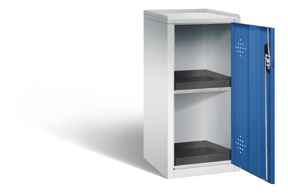 Produktbild C+P Umweltschrank mit 2 PE Auffangwannen enzianblau 500 x 502 x 1000 mm bild 2
