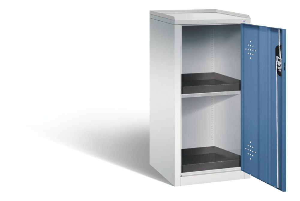 Produktbild C+P Umweltschrank mit 2 PE Auffangwannen fernblau 502 x 500 x 1000 mm bild 2