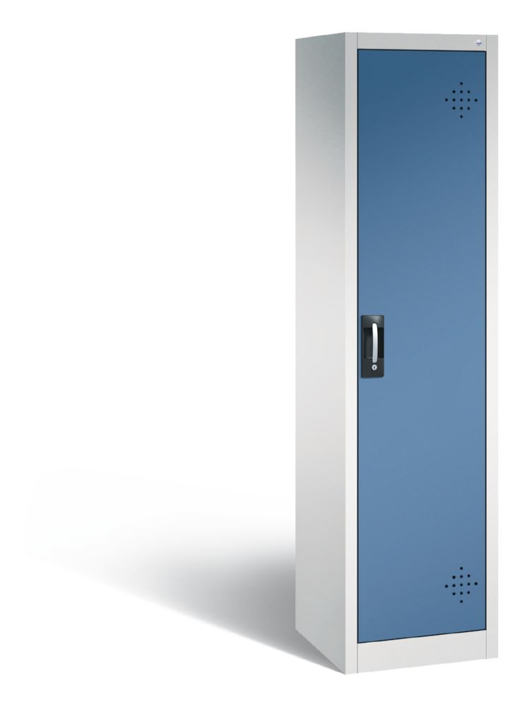 Produktbild C+P Umweltschrank mit 4 PE Wannen fernblau 502 x 500 x 1950 mm