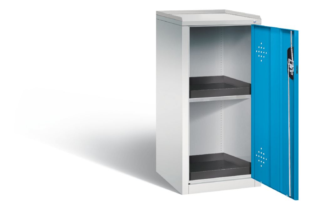 Produktbild C+P Umweltschrank mit 2 PE Auffangwannen lichtblau 502 x 500 x 1000 mm bild 2