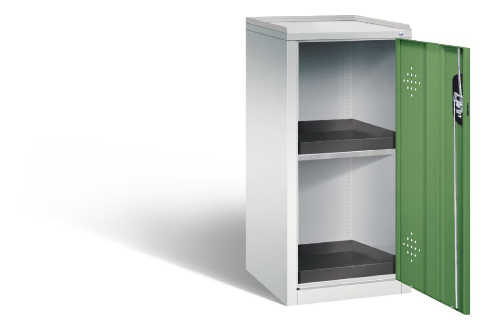 Produktbild C+P Umweltschrank mit 2 PE Auffangwannen resedagrün 502 x 500 x 1000 mm bild 2