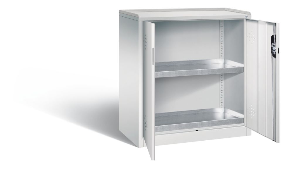 Produktbild C+P Umweltschrank mit Stahlwannen lichtgrau 930 x 500 x 1000 mm bild 2