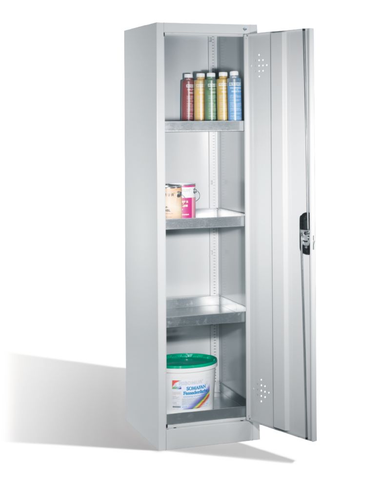 Produktbild C+P Umweltschrank mit 4 Stahlwannen lichtgrau 502 x 500 x 1950 mm bild 3