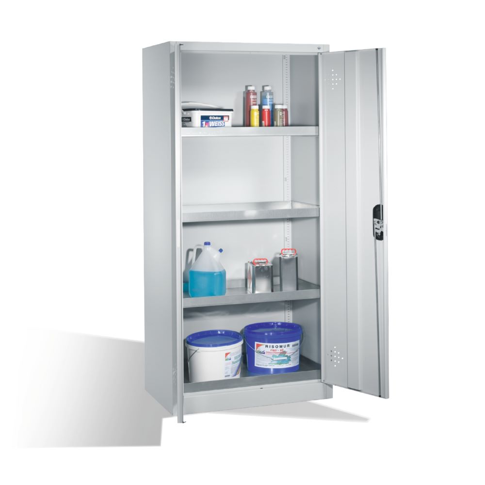 Produktbild C+P Umweltschrank mit Stahlwannen lichtgrau 930 x 500 x 1950 mm bild 3