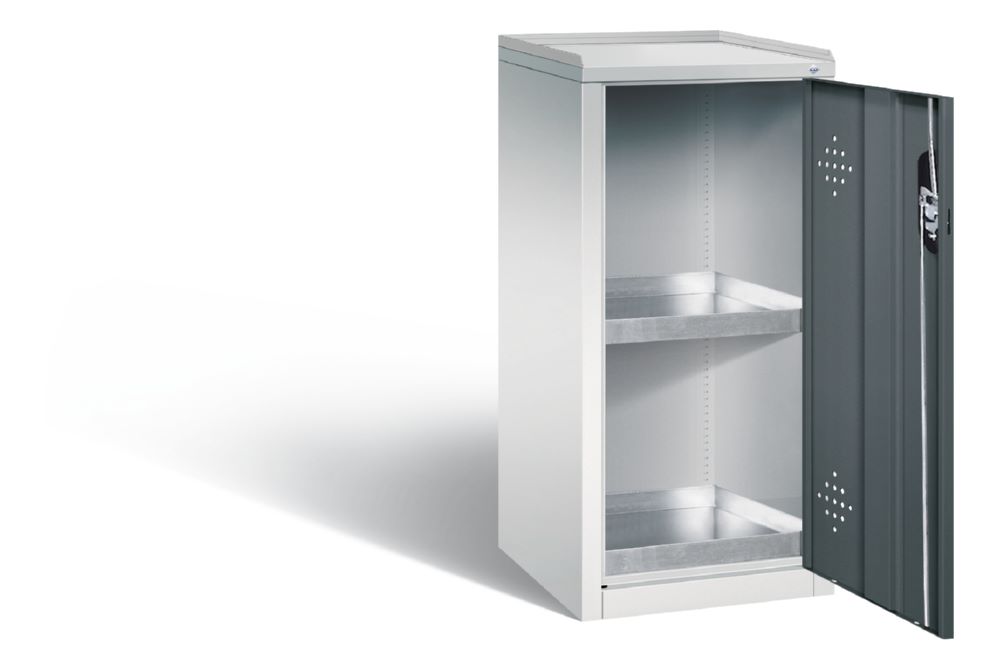 Produktbild C+P Umweltschrank mit Stahlwannen anthrazit hellgrau 502 x 500 x 1000 mm bild 2