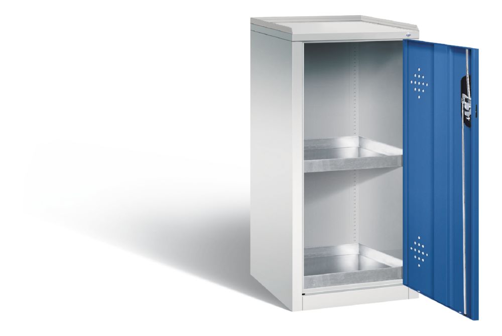 Produktbild C+P Umweltschrank mit Stahlwannen enzianblau 502 x 500 x 1000 mm bild 2