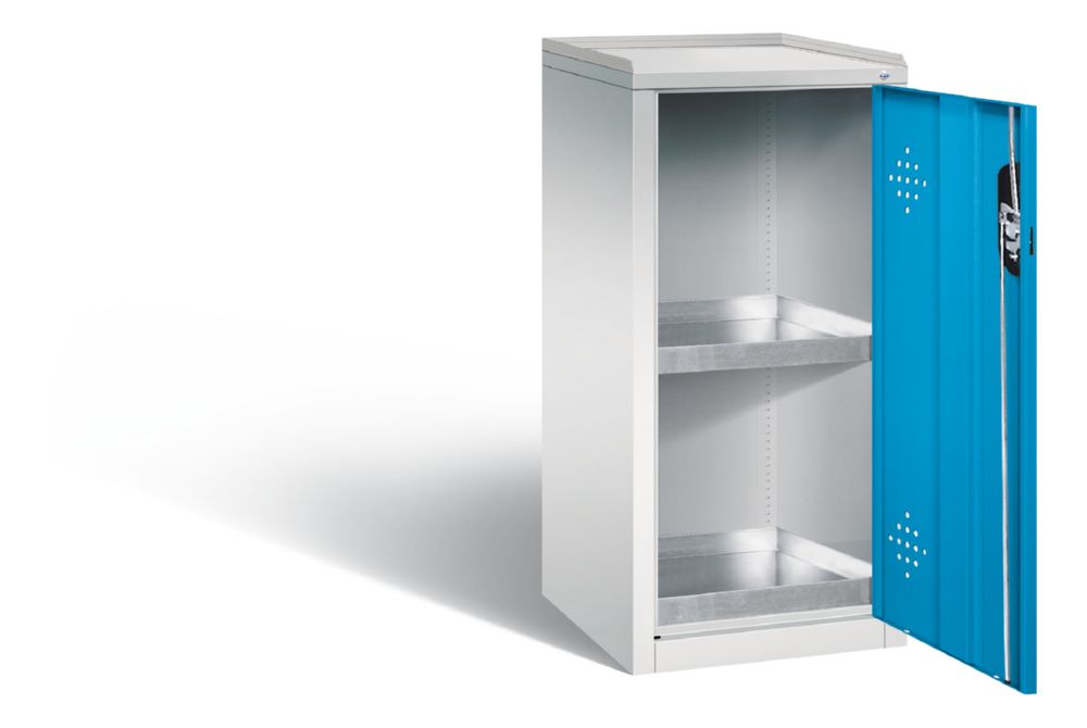 Produktbild C+P Umweltschrank mit Stahlwannen lichtblau 502 x 500 x 1000 mm bild 2