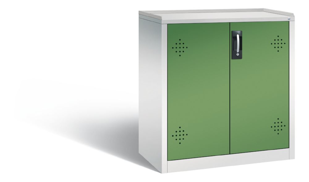 Produktbild C+P Umweltschrank mit Stahlwannen resedagrün 930 x 500 x 1000 mm