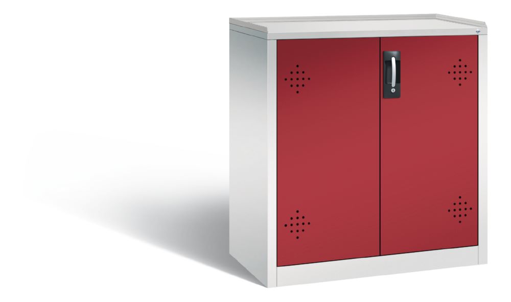 Produktbild C+P Umweltschrank mit Stahlwannen rubinrot 930 x 500 x 1000 mm