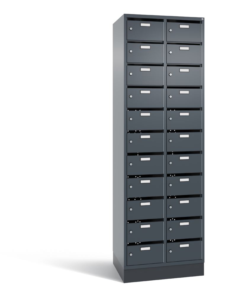 Produktbild C+P Verteilerschrank 22 Fächer 1950 x 620 x 490 mm in anthrazit