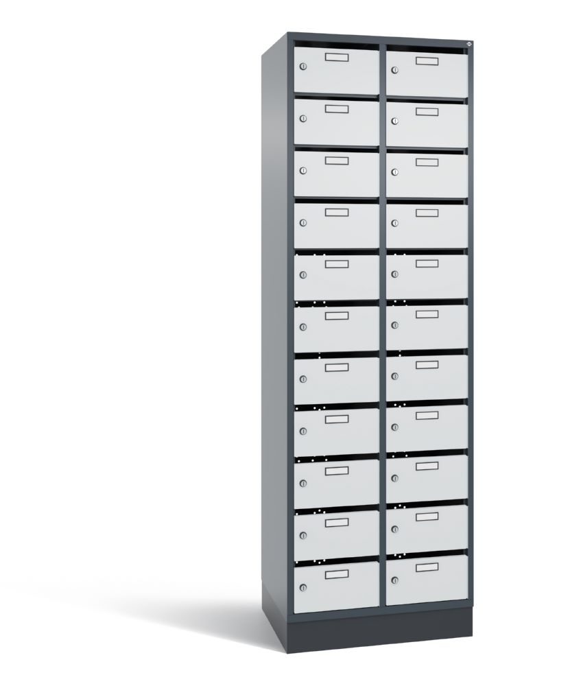 Produktbild C+P Verteilerschrank 22 Fächer 1950 x 620 x 490 mm anthrazit lichtgrau