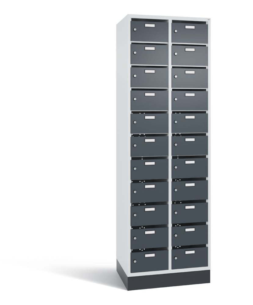 Produktbild C+P Verteilerschrank 22 Fächer 1950 x 620 x 490 mm lichtgrau anthrazit