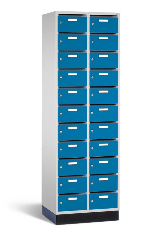 Produktbild C+P Verteilerschrank 22 Fächer 1950 x 620 x 490 mm lichtgrau lichtblau