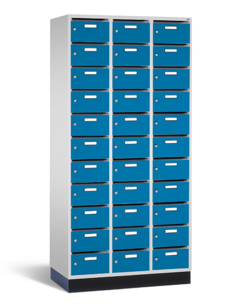 Produktbild C+P Verteilerschrank 33 Fächer Serie 8170 1950 x 920 x 490 mm lichtgrau lichtblau