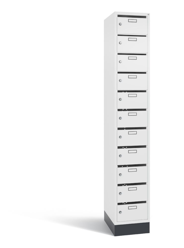 Produktbild C+P Verteilerschrank 11 Fächer 1950 x 320 x 490 mm in weiß