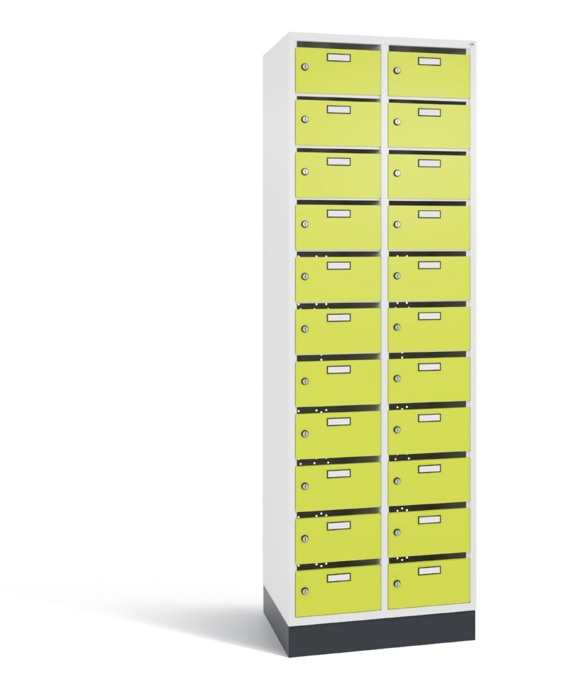 Produktbild C+P Verteilerschrank Serie 8170 22 Fächer 1950 x 620 x 490 mm weiß viridingrün