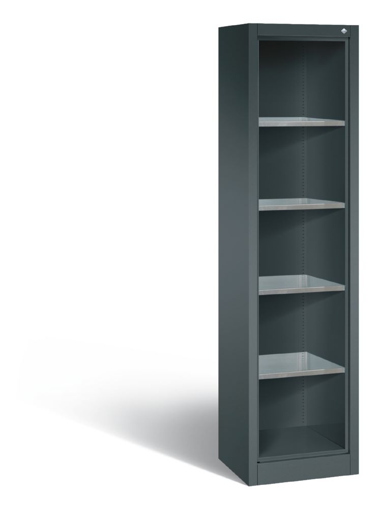 Produktbild C+P Werkstattregal mit Rückwand und Fächer anthrazit 502 x 400 x 1950 mm