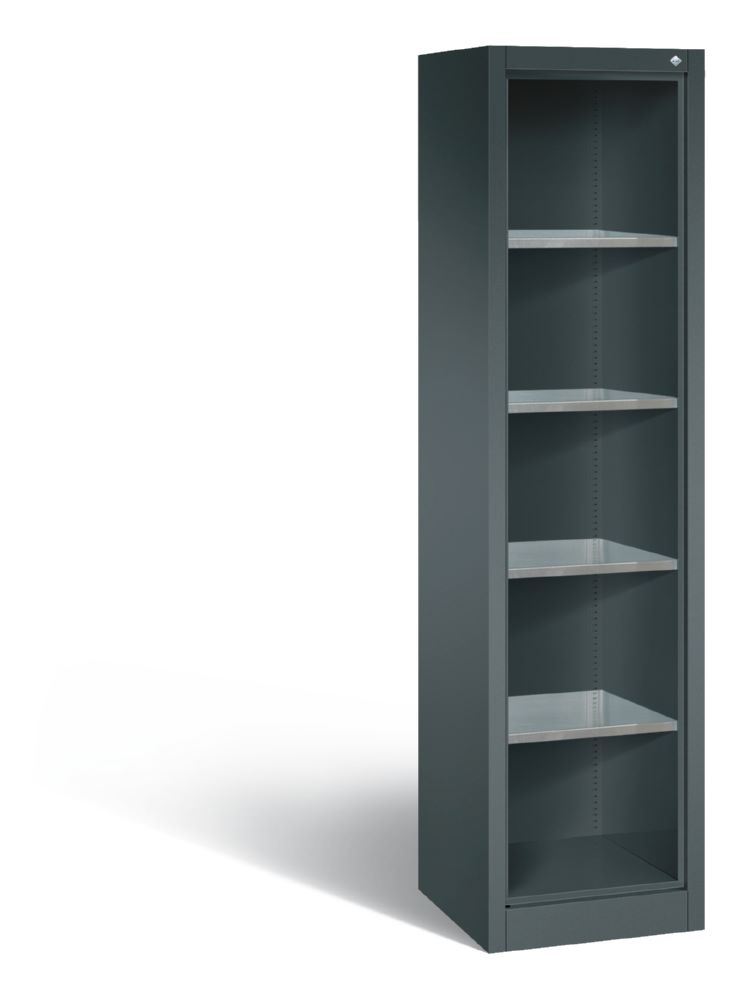 Produktbild C+P Werkstattregal mit Rückwand und Fächer anthrazit 502 x 500 x 1950 mm