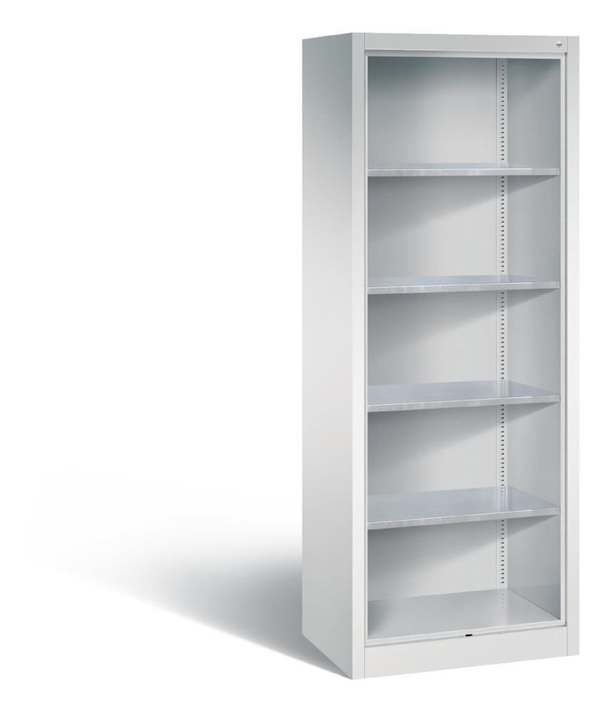 Produktbild C+P Werkstattregal Fächerregal lichtgrau 700 x 500 x 1950 mm