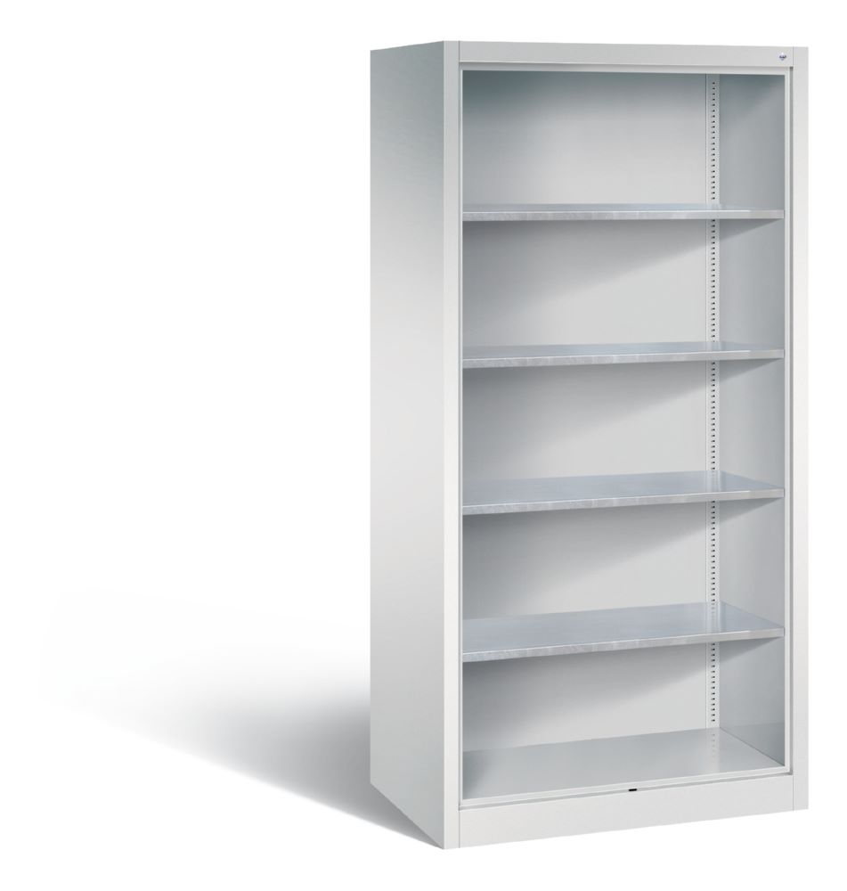 Produktbild C+P Werkstattregal mit Inneneinrichtung lichtgrau 930 x 600 x 1950 mm