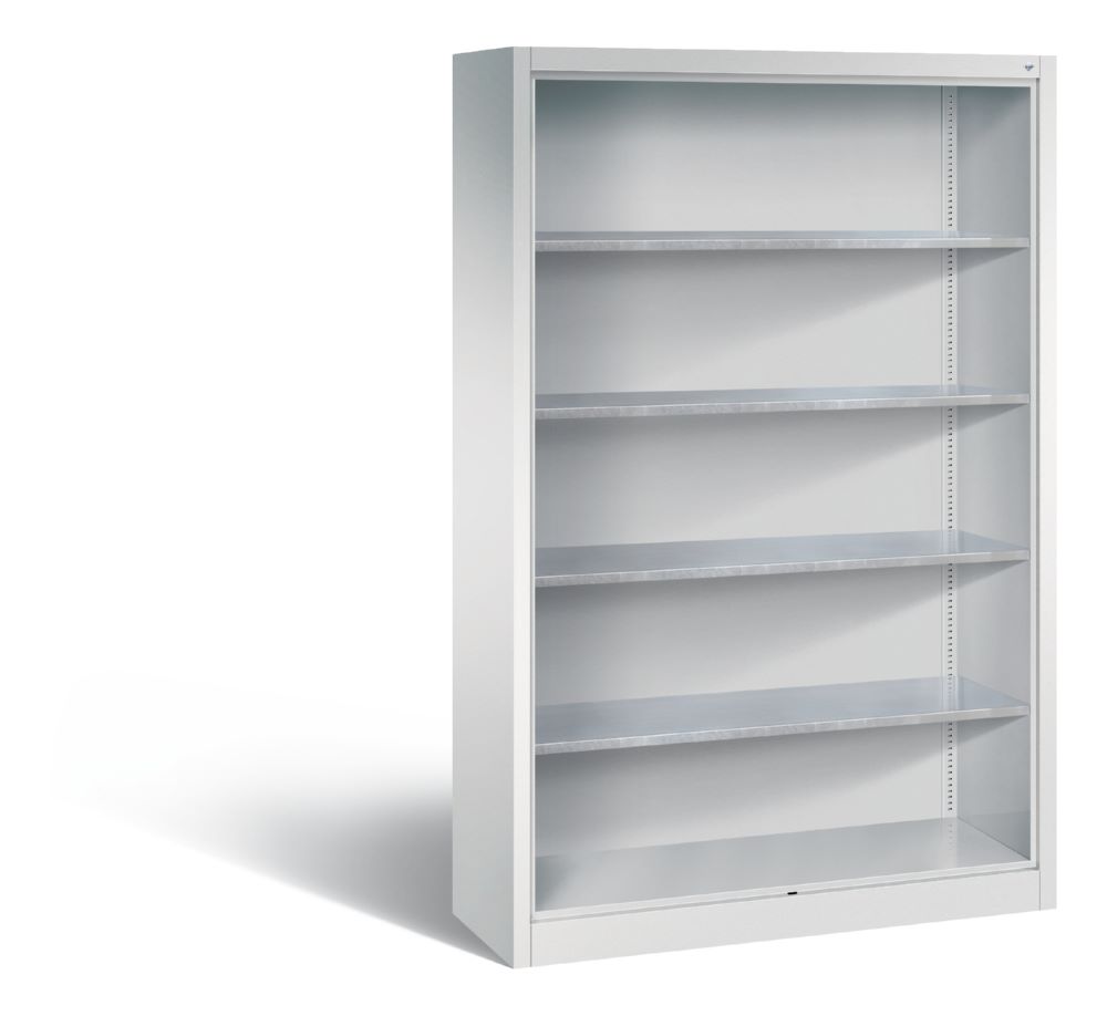 Produktbild C+P Werkstattregal mit Fächer in lichtgrau 1200 x 400 x 1950 mm