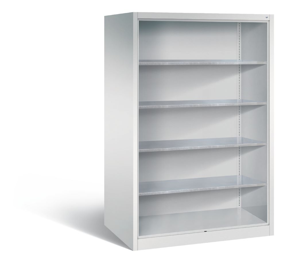 Produktbild C+P Werkstattregal mit Rückwand Serie 89 lichtgrau 1200 x 800 x 1950 mm